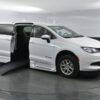White Chrysler Voyager with BraunAbility Side Entry Automatic Fold Out conversion