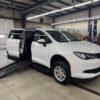 White Chrysler Voyager with BraunAbility Side Entry Manual Fold Out conversion