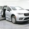 Silver Chrysler Pacifica with BraunAbility Side Entry Automatic Fold Out conversion
