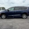 Blue Chrysler Pacifica with BraunAbility Side Entry Automatic In Floor conversion