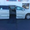 White Chrysler Pacifica with BraunAbility Side Entry Automatic In Floor conversion