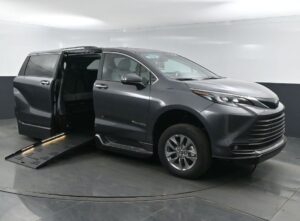 Grey Toyota Sienna with BraunAbility Side Entry Automatic Fold Out conversion