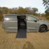 Grey Chrysler Pacifica with BraunAbility Side Entry Automatic In Floor conversion