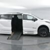 White Toyota Sienna with BraunAbility Side Entry Automatic Fold Out conversion