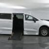White Chrysler Pacifica with BraunAbility Side Entry Automatic Fold Out conversion