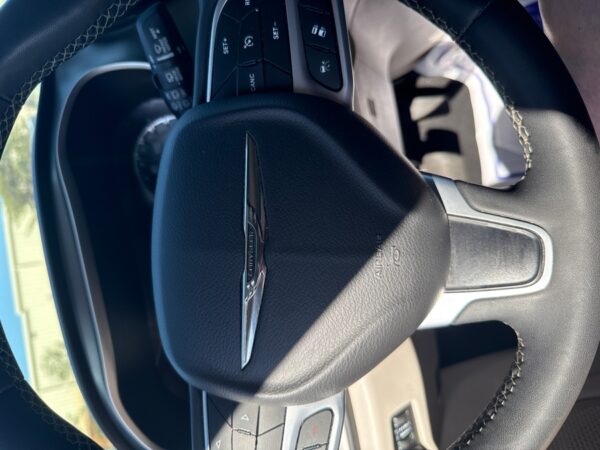 White Chrysler Pacifica with Adaptive Vans Rear Entry Manual Fold Out conversion