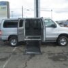Silver Ford Econoline with Norcal Side Entry Automatic Fold Out conversion
