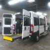 White Ram ProMaster with Driverge Rear Entry Automatic Fold Out conversion