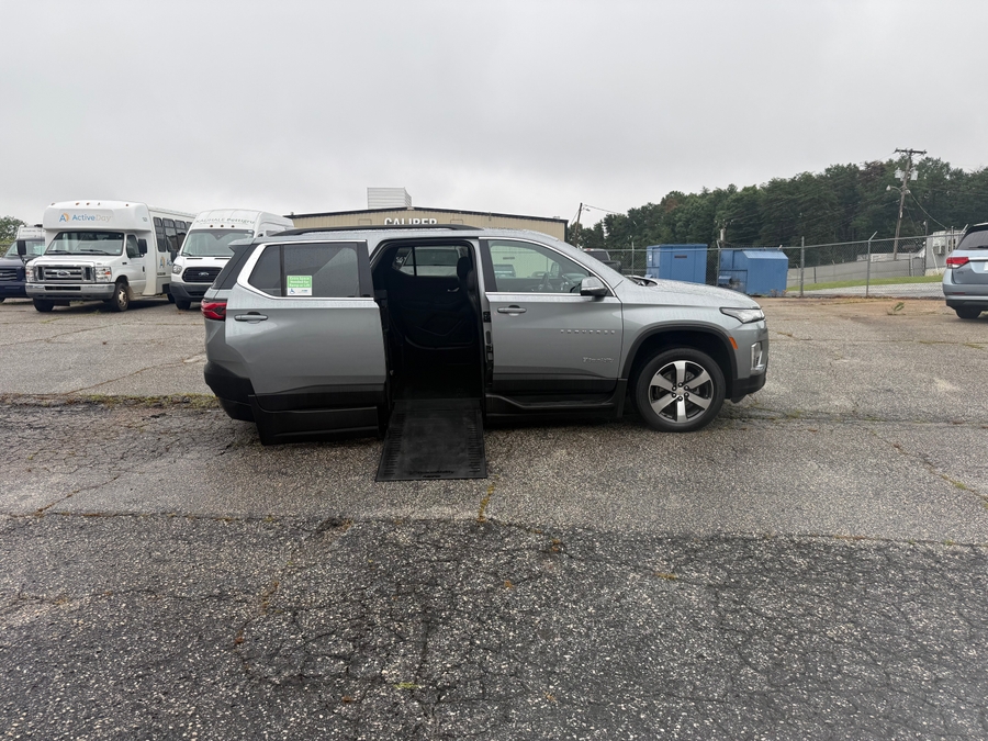 Grey Chevrolet Traverse with BraunAbility Side Entry Automatic In Floor conversion