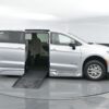 Silver Chrysler Pacifica with BraunAbility Side Entry Automatic Fold Out conversion