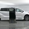 White Toyota Sienna with BraunAbility Side Entry Automatic Fold Out conversion
