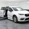 White Chrysler Pacifica with BraunAbility Side Entry Automatic Fold Out conversion