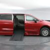 Red Chrysler Pacifica with BraunAbility Side Entry Automatic In Floor conversion