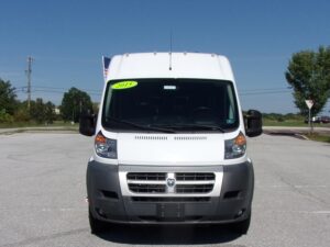 White Ram ProMaster with Other Rear Entry Automatic Fold Out conversion