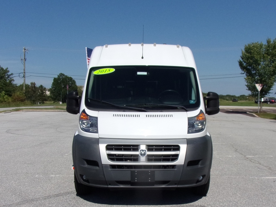 White Ram ProMaster with Other Rear Entry Automatic Fold Out conversion