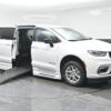 White Chrysler Pacifica with BraunAbility Side Entry Automatic Fold Out conversion