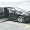 Black Chrysler Pacifica with BraunAbility Side Entry Automatic In Floor conversion