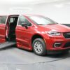 Red Chrysler Pacifica with BraunAbility Side Entry Automatic Fold Out conversion