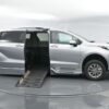 Silver Toyota Sienna with BraunAbility Side Entry Automatic Fold Out conversion