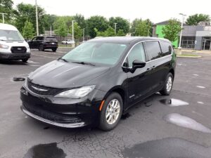 Black Chrysler Voyager with Driverge Side Entry Automatic Fold Out conversion