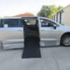 Silver Chrysler Voyager with BraunAbility Side Entry Automatic In Floor conversion