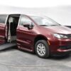 Red Chrysler Voyager with BraunAbility Side Entry Automatic Fold Out conversion