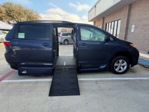 Blue Toyota Sienna with Vantage Mobility Side Entry Automatic In Floor conversion