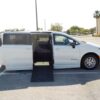 White Chrysler Pacifica with BraunAbility Side Entry Automatic Fold Out conversion