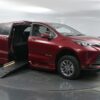 Red Toyota Sienna with BraunAbility Side Entry Automatic Fold Out conversion