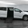 White Chrysler Voyager with BraunAbility Side Entry Manual Fold Out conversion