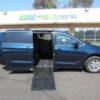 Blue Chrysler Pacifica with Driverge Side Entry Automatic Fold Out conversion