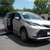 Silver Toyota Sienna with BraunAbility Side Entry Automatic Fold Out conversion