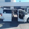 White Dodge Grand Caravan with Vantage Mobility Side Entry Automatic In Floor conversion