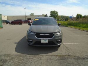 Grey Chrysler Pacifica with BraunAbility Side Entry Automatic Fold Out conversion