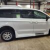 White Chrysler Pacifica with Vantage Mobility Side Entry Automatic In Floor conversion