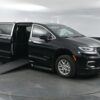 Black Chrysler Pacifica with BraunAbility Side Entry Automatic In Floor conversion