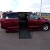 Red Chrysler Voyager with BraunAbility Side Entry Automatic In Floor conversion