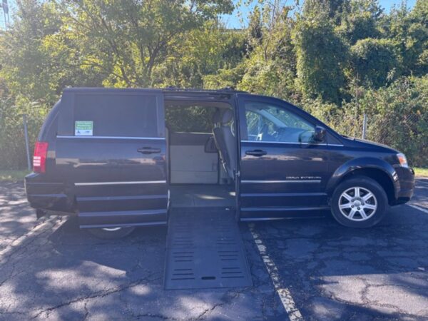 Blue Chrysler Town and Country with BraunAbility Side Entry Automatic Fold Out conversion