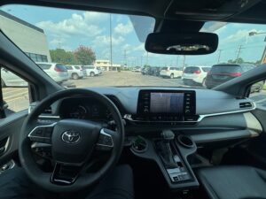 Black Toyota Sienna with BraunAbility Side Entry Automatic Fold Out conversion