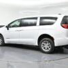 White Chrysler Voyager with BraunAbility Rear Entry Manual Fold Out conversion