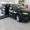 Black Chrysler Pacifica with BraunAbility Side Entry Automatic Fold Out conversion