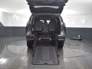 Grey Toyota Sienna with BraunAbility Rear Entry Manual Fold Out conversion