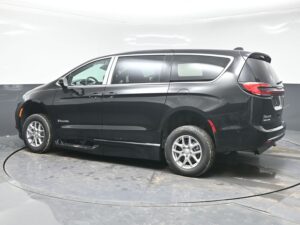 Black Chrysler Pacifica with BraunAbility Side Entry Automatic Fold Out conversion
