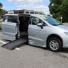 Silver Chrysler Voyager with BraunAbility Side Entry Automatic Fold Out conversion