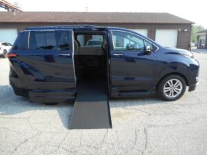 Blue Toyota Sienna with Vantage Mobility Side Entry Automatic In Floor conversion