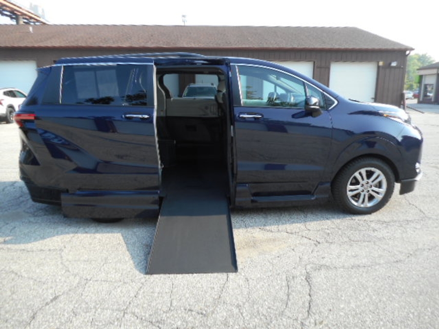 Blue Toyota Sienna with Vantage Mobility Side Entry Automatic In Floor conversion