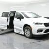 White Chrysler Pacifica with BraunAbility Side Entry Automatic Fold Out conversion