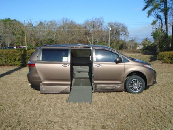 Brown Toyota Sienna with Vantage Mobility Side Entry Automatic In Floor conversion