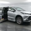 Silver Toyota Sienna with BraunAbility Side Entry Automatic Fold Out conversion