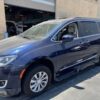 Blue Chrysler Pacifica with BraunAbility Side Entry Automatic In Floor conversion